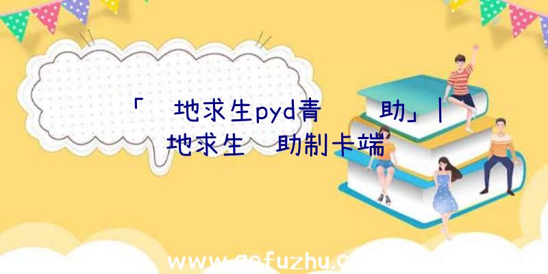 「绝地求生pyd青龙辅助」|绝地求生辅助制卡端